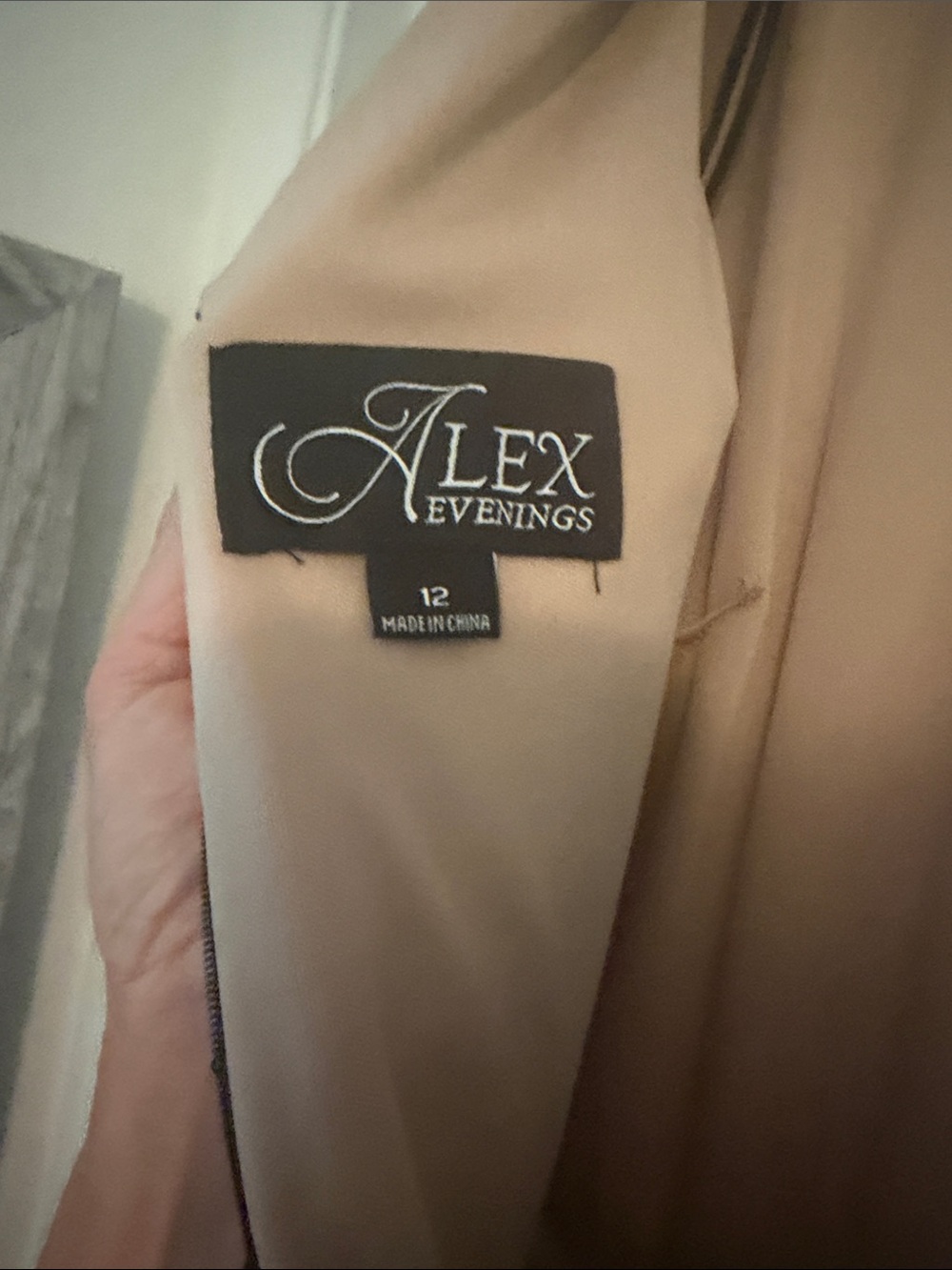 Alex Evenings Deep Navy Beaded Maxi Gown - Picture 4 of 4